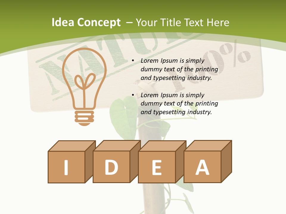 Food Message Environmental PowerPoint Template