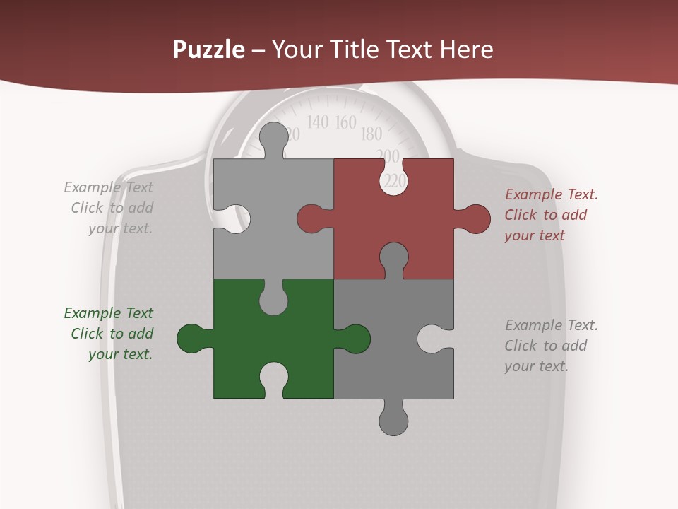 Healthy Nobody Weight PowerPoint Template