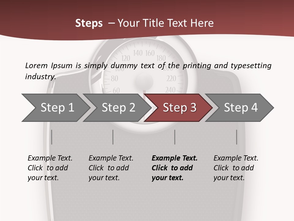 Healthy Nobody Weight PowerPoint Template