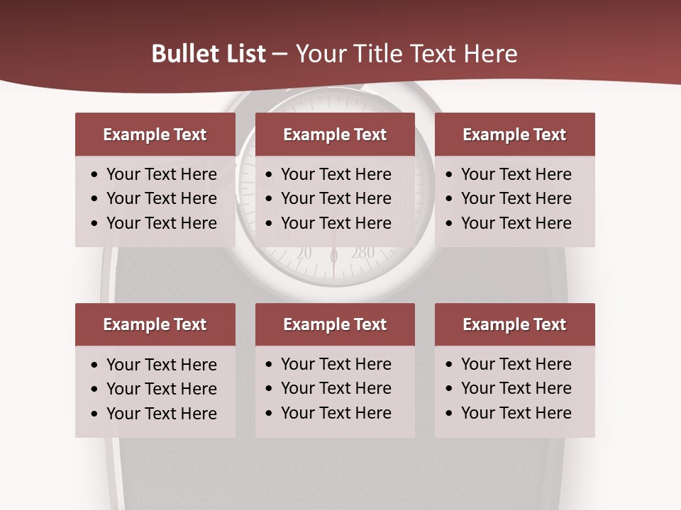 Healthy Nobody Weight PowerPoint Template