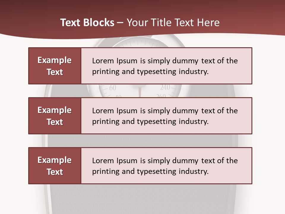 Healthy Nobody Weight PowerPoint Template