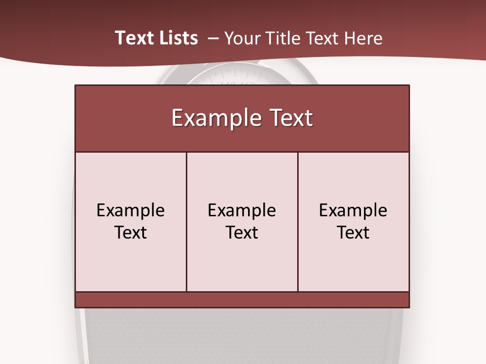 Healthy Nobody Weight PowerPoint Template