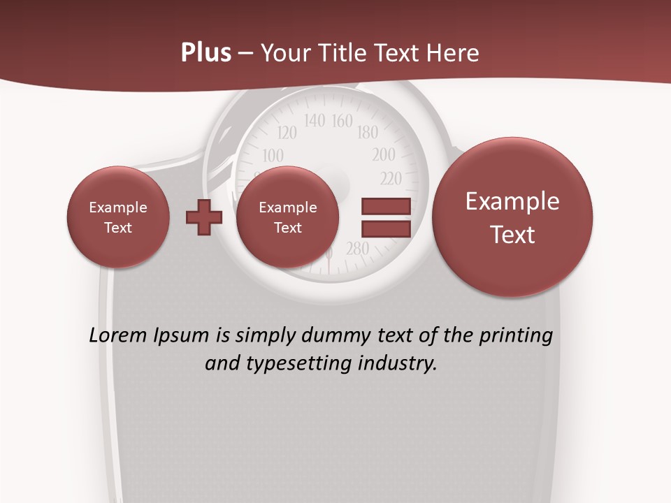 Healthy Nobody Weight PowerPoint Template