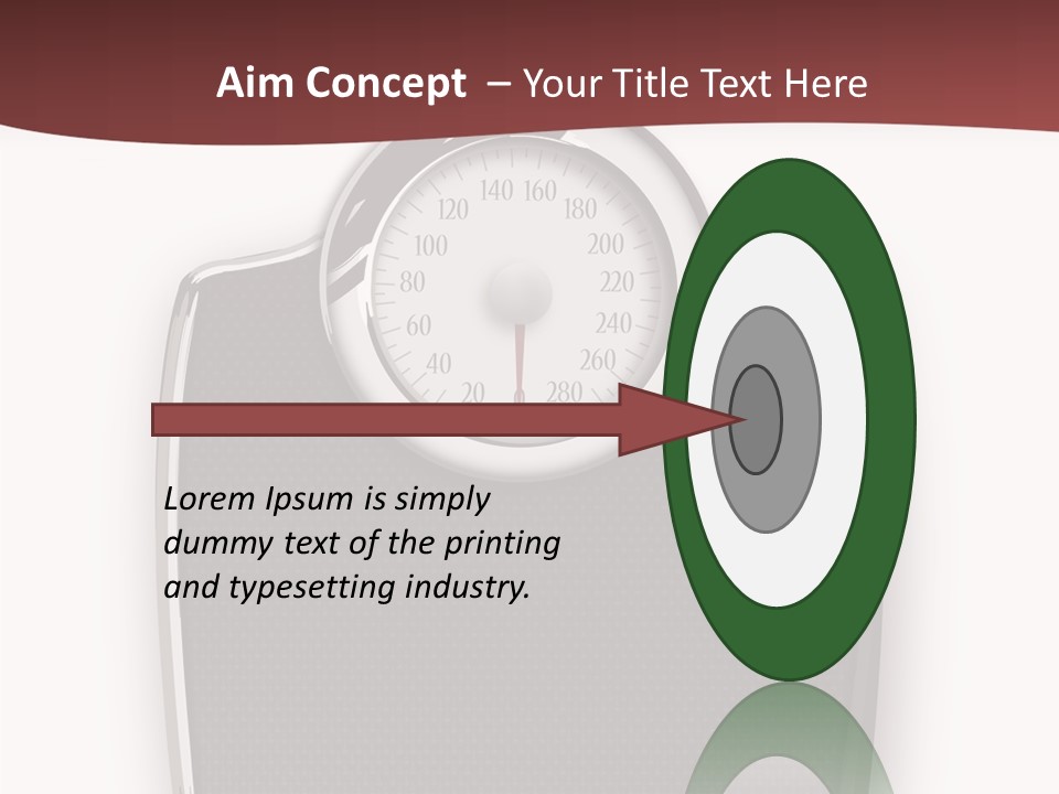 Healthy Nobody Weight PowerPoint Template