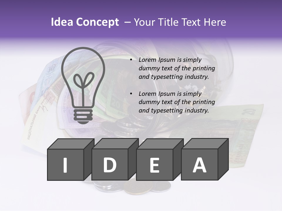 Note Jar Economies PowerPoint Template