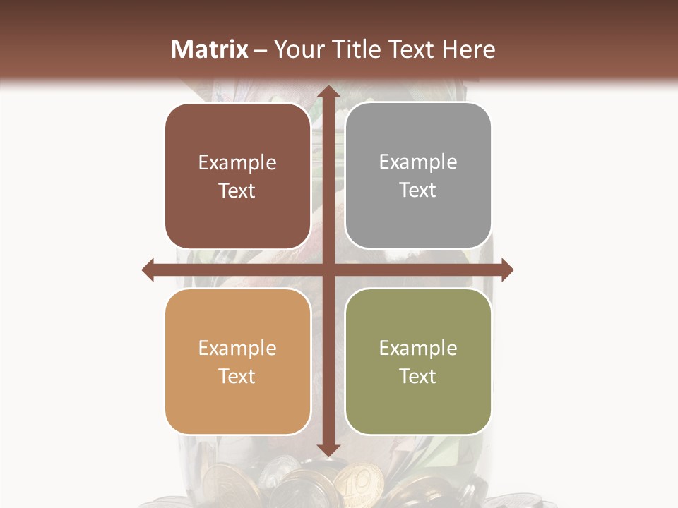 Glass Banknote Hryvnia PowerPoint Template