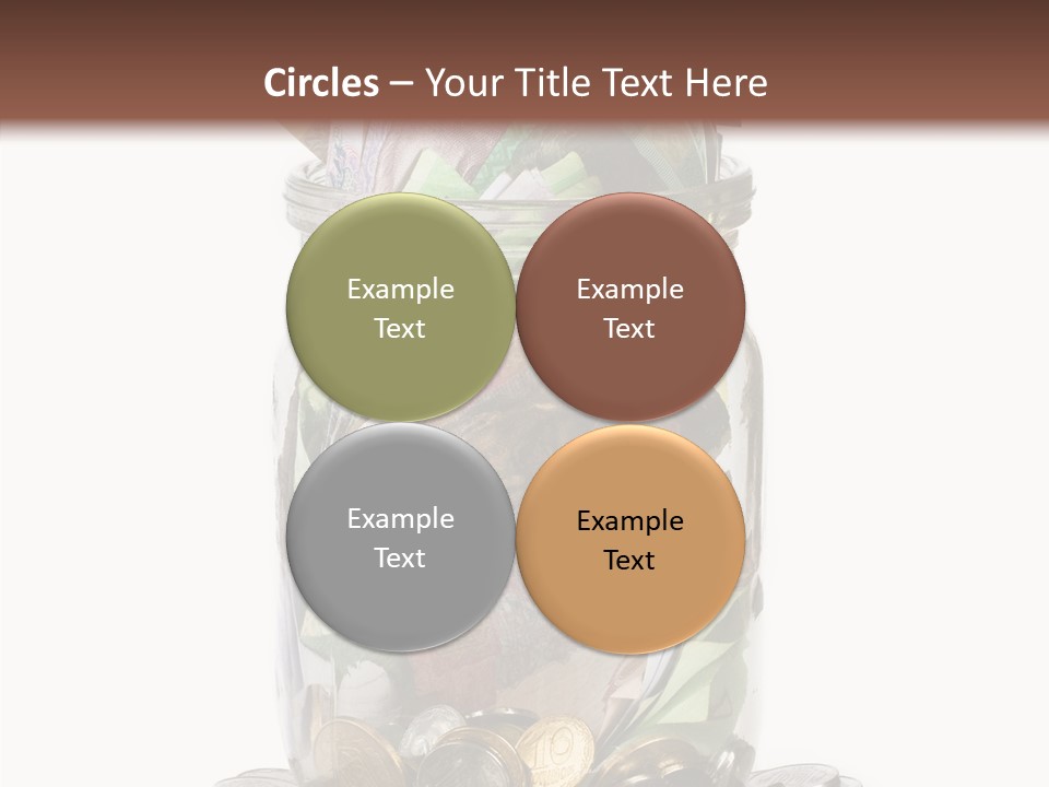 Glass Banknote Hryvnia PowerPoint Template