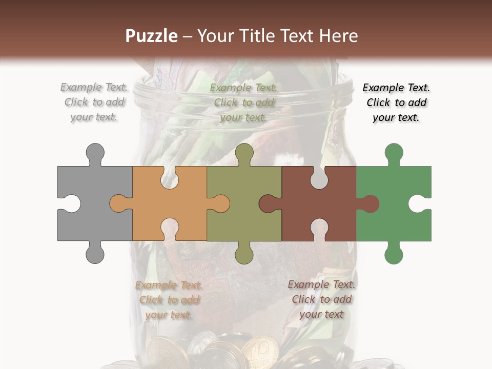 Glass Banknote Hryvnia PowerPoint Template