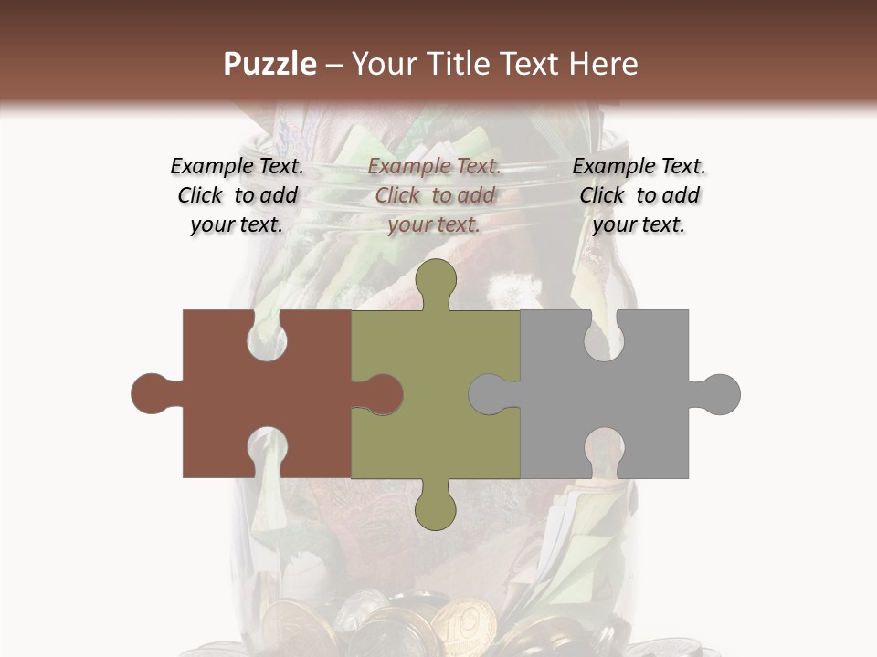 Glass Banknote Hryvnia PowerPoint Template