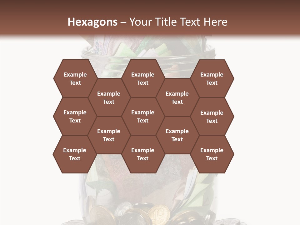 Glass Banknote Hryvnia PowerPoint Template