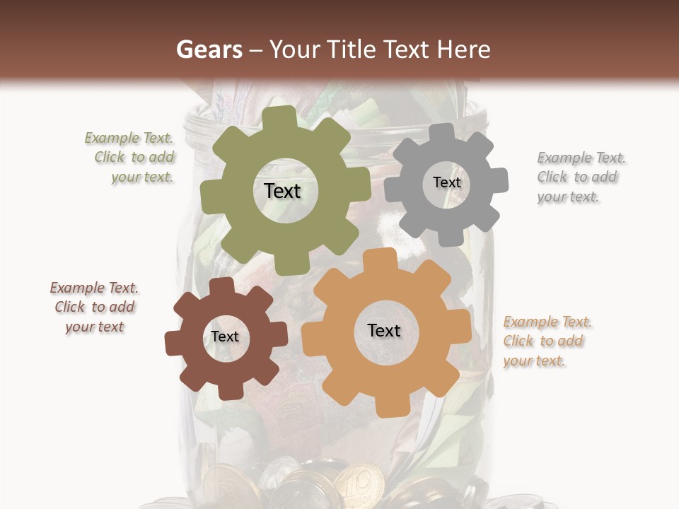 Glass Banknote Hryvnia PowerPoint Template