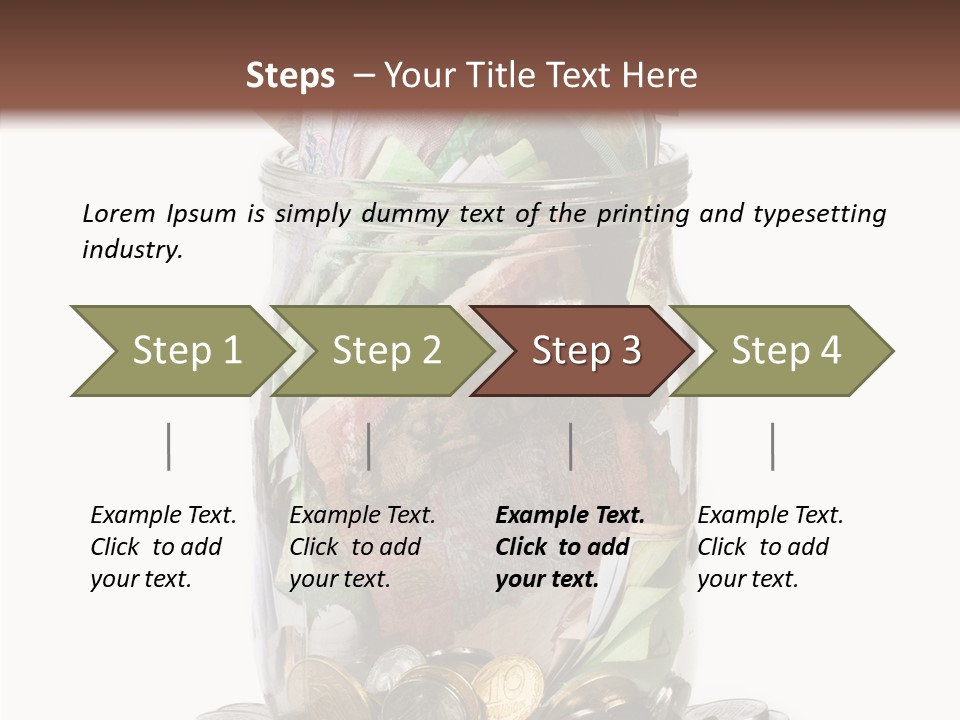 Glass Banknote Hryvnia PowerPoint Template