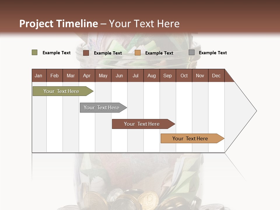 Glass Banknote Hryvnia PowerPoint Template