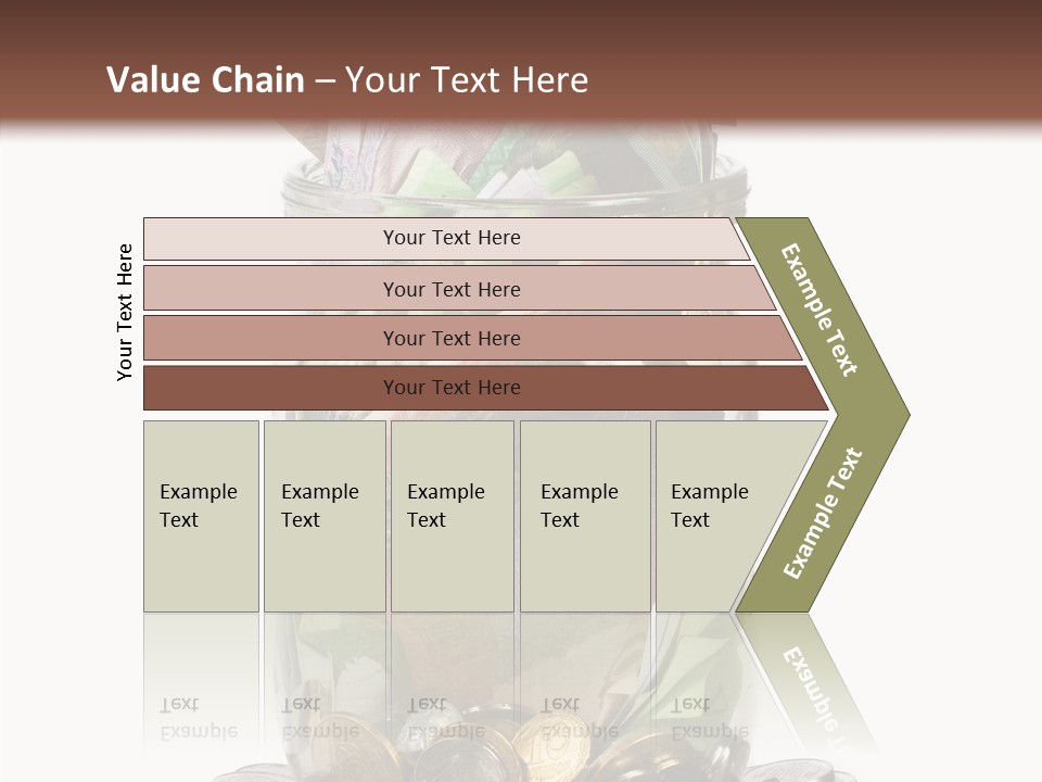 Glass Banknote Hryvnia PowerPoint Template
