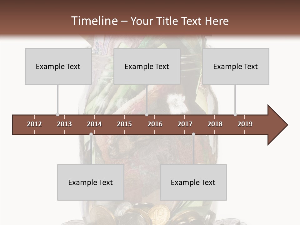 Glass Banknote Hryvnia PowerPoint Template