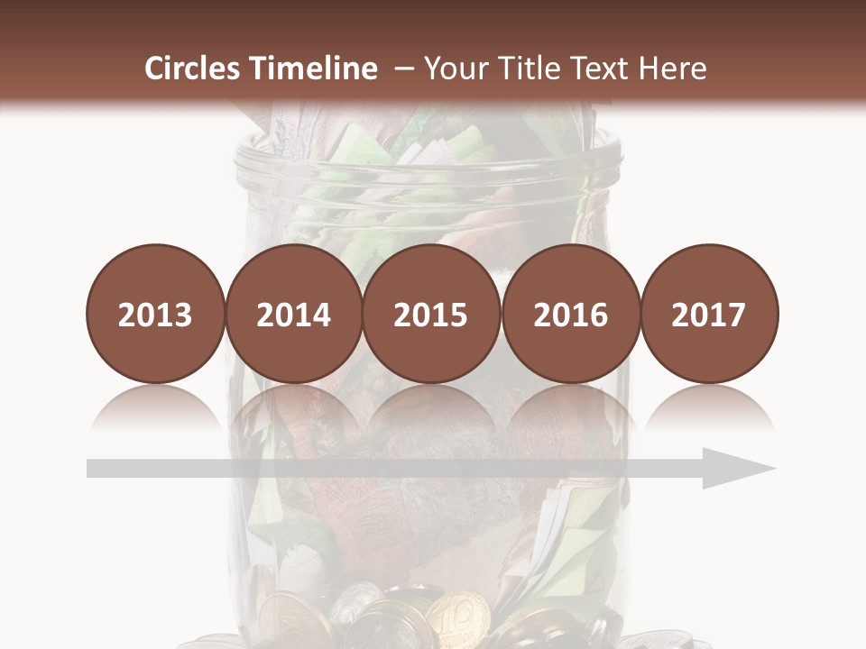 Glass Banknote Hryvnia PowerPoint Template