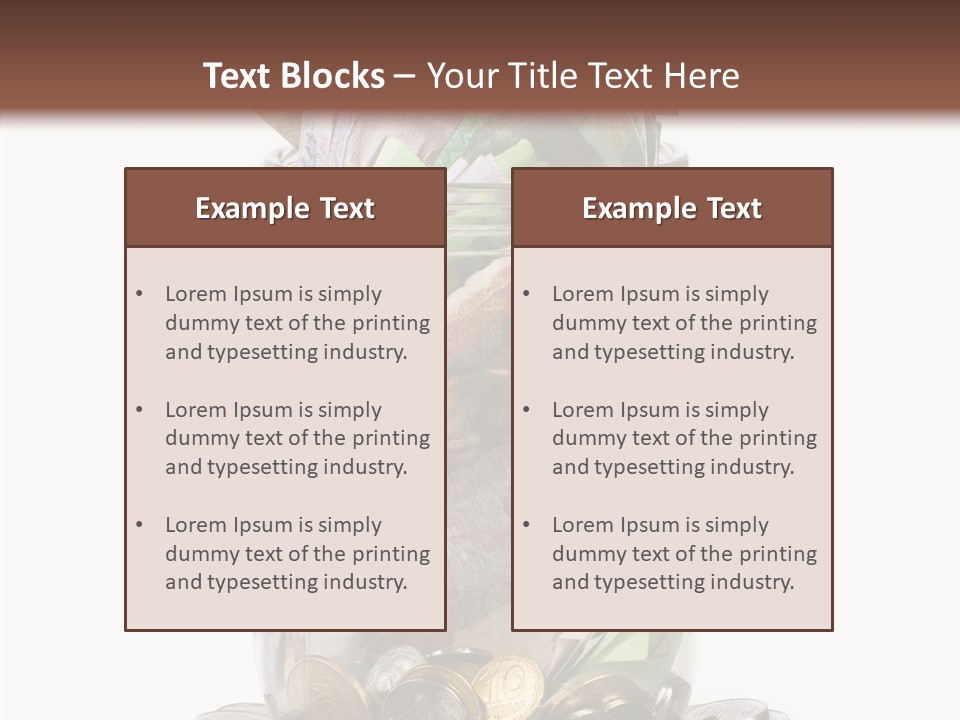 Glass Banknote Hryvnia PowerPoint Template