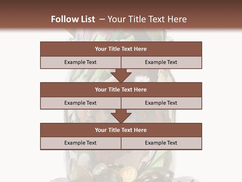 Glass Banknote Hryvnia PowerPoint Template