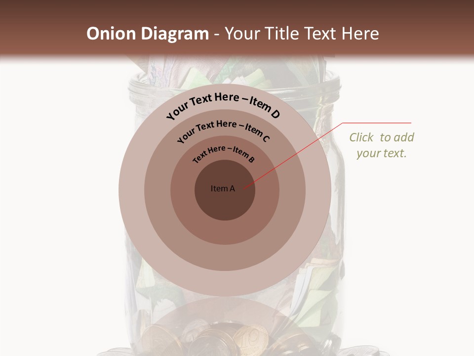 Glass Banknote Hryvnia PowerPoint Template