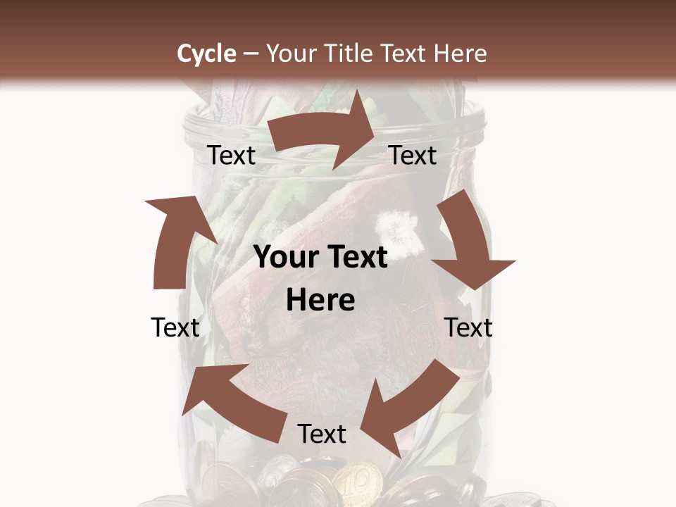 Glass Banknote Hryvnia PowerPoint Template