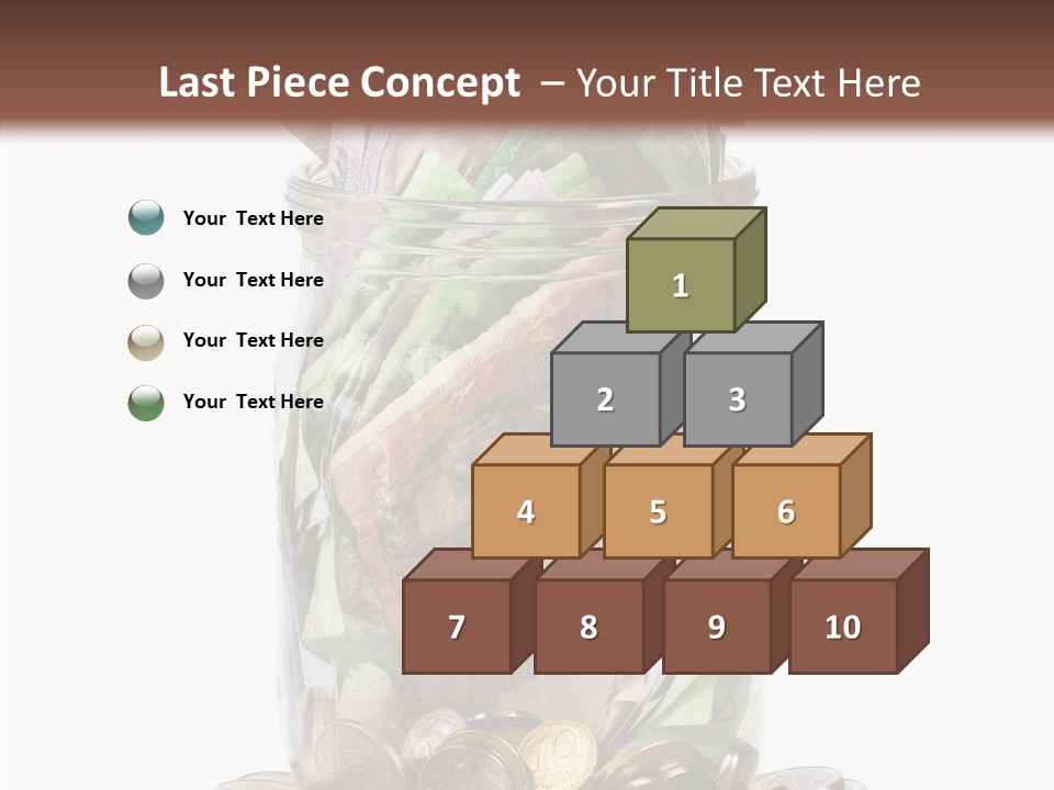 Glass Banknote Hryvnia PowerPoint Template