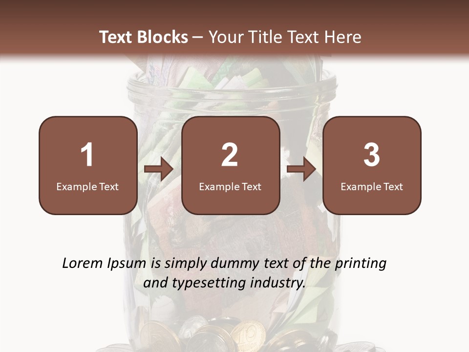 Glass Banknote Hryvnia PowerPoint Template