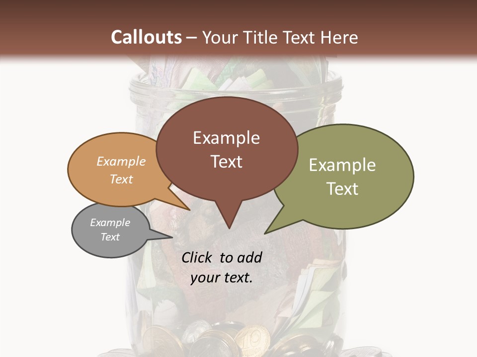 Glass Banknote Hryvnia PowerPoint Template