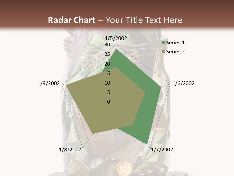 Glass Banknote Hryvnia PowerPoint Template