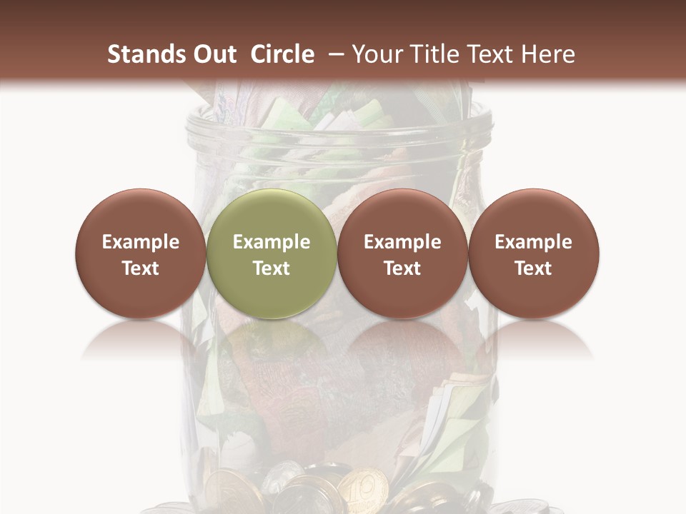 Glass Banknote Hryvnia PowerPoint Template