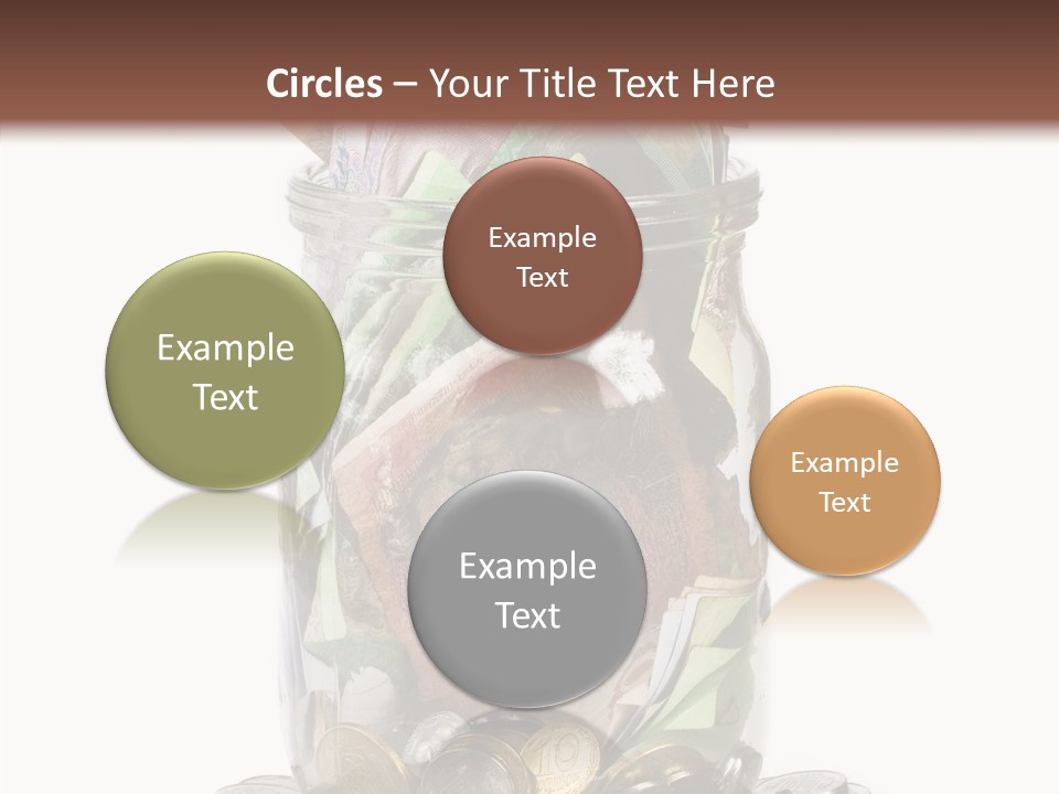 Glass Banknote Hryvnia PowerPoint Template