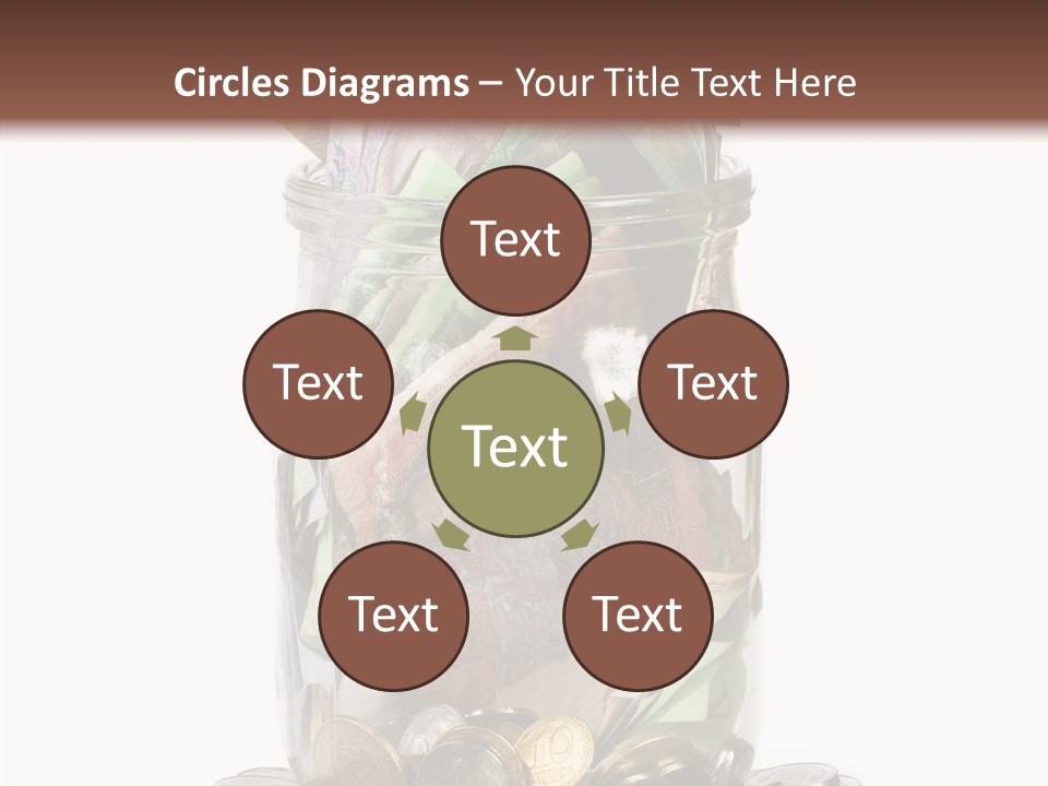 Glass Banknote Hryvnia PowerPoint Template