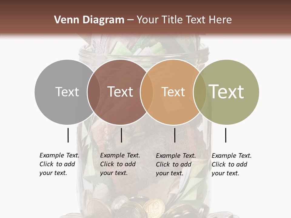 Glass Banknote Hryvnia PowerPoint Template