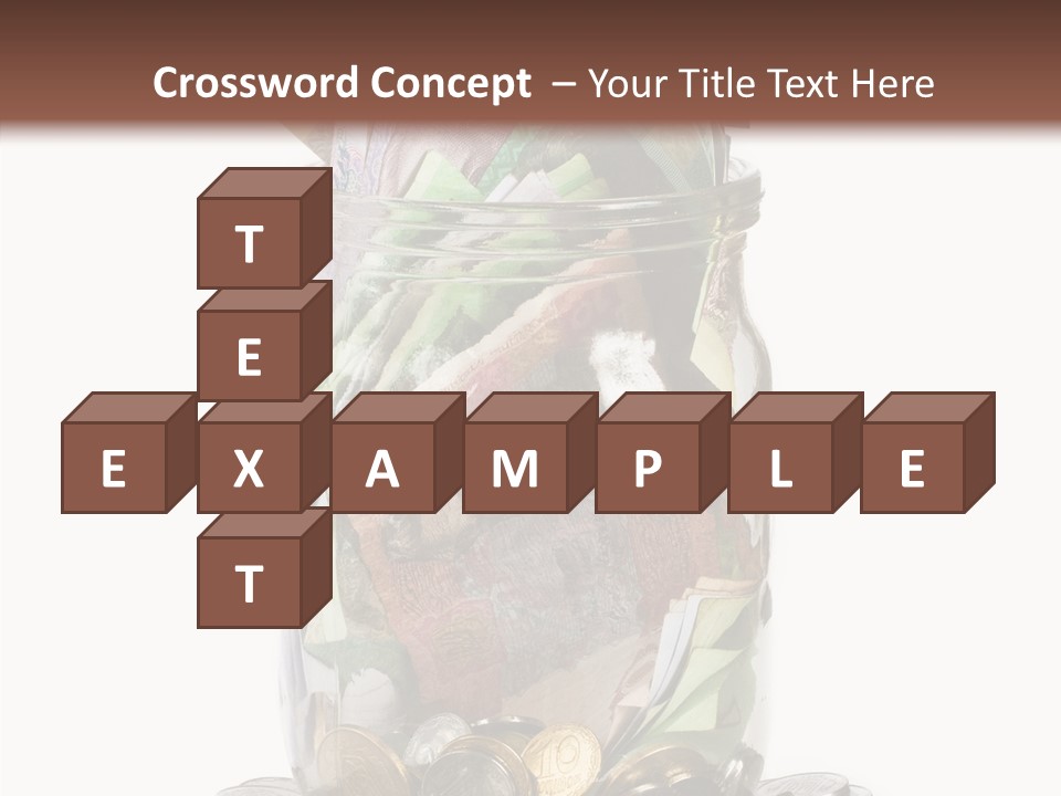 Glass Banknote Hryvnia PowerPoint Template