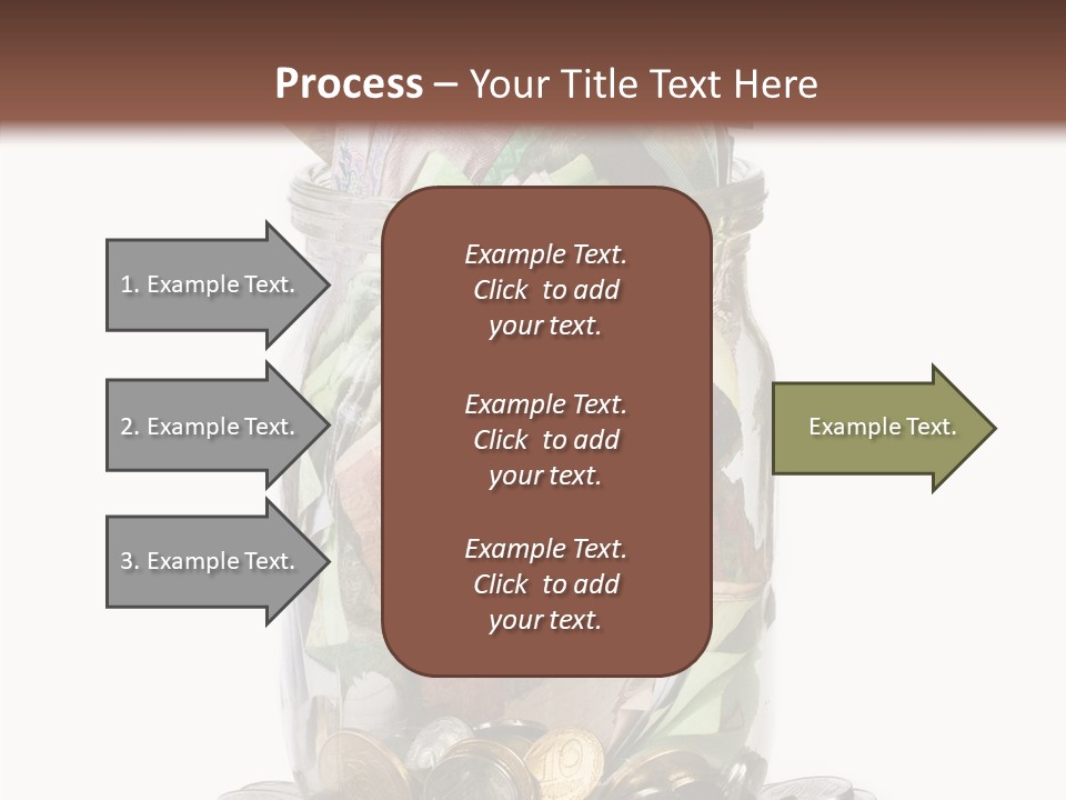 Glass Banknote Hryvnia PowerPoint Template