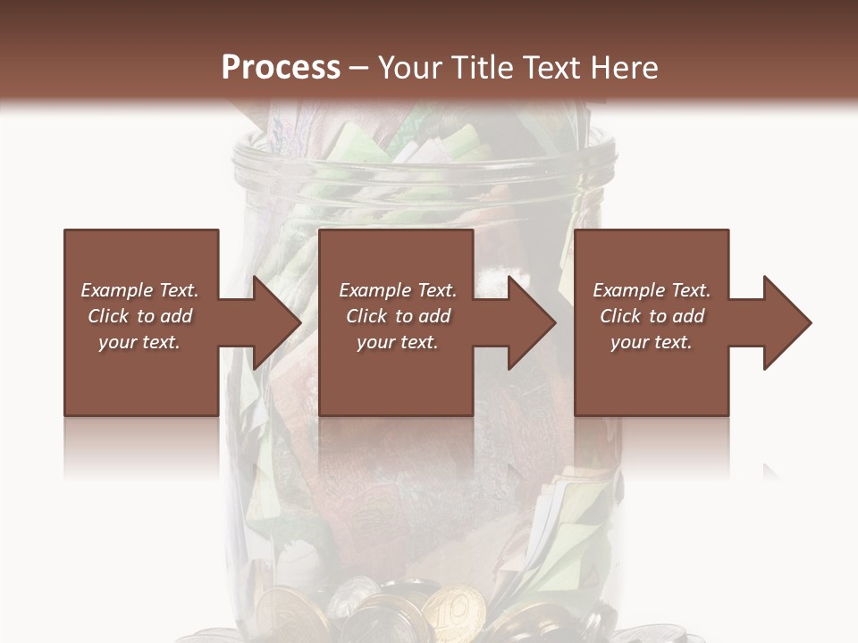 Glass Banknote Hryvnia PowerPoint Template