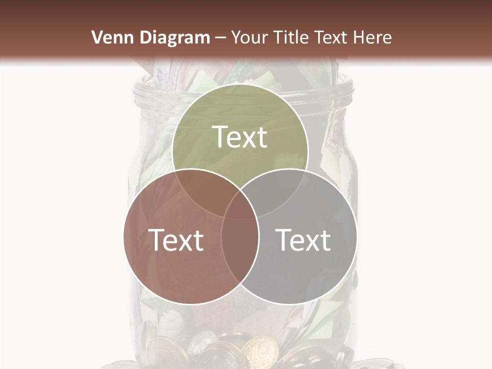 Glass Banknote Hryvnia PowerPoint Template