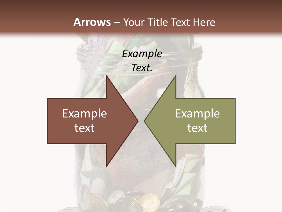 Glass Banknote Hryvnia PowerPoint Template