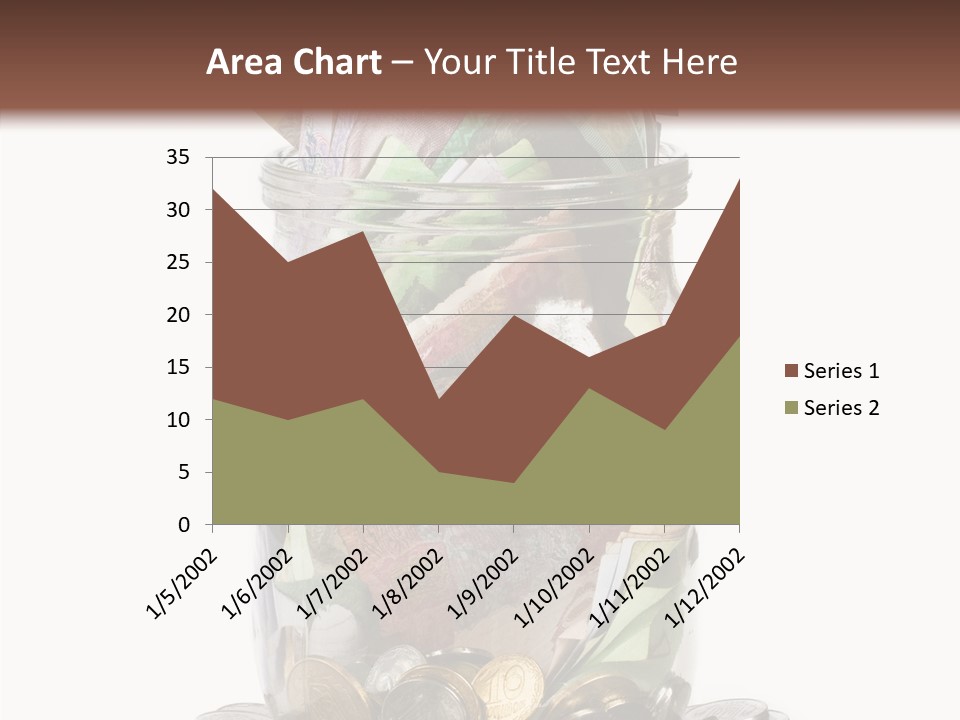 Glass Banknote Hryvnia PowerPoint Template