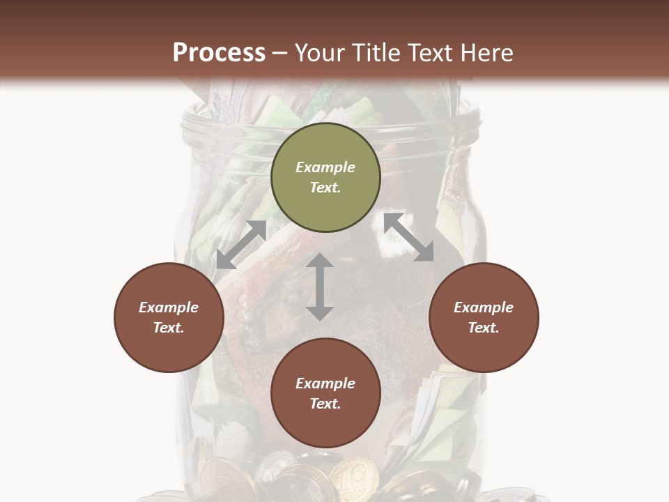 Glass Banknote Hryvnia PowerPoint Template