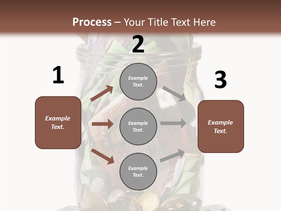 Glass Banknote Hryvnia PowerPoint Template