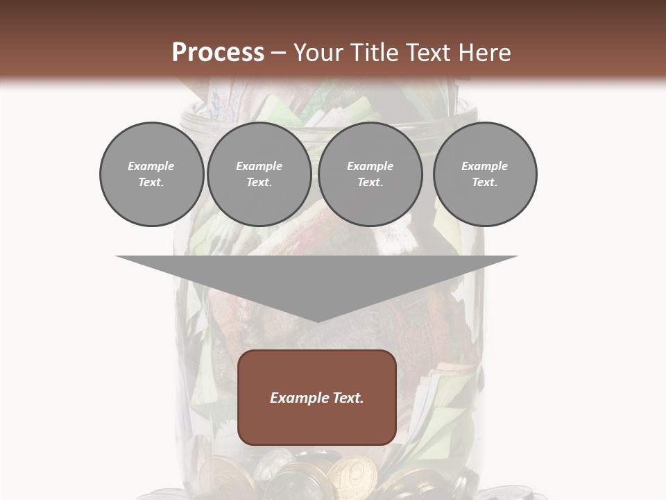 Glass Banknote Hryvnia PowerPoint Template