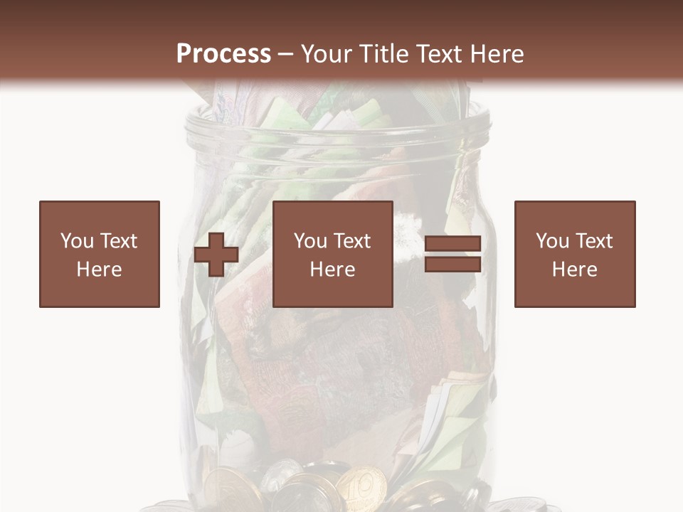 Glass Banknote Hryvnia PowerPoint Template