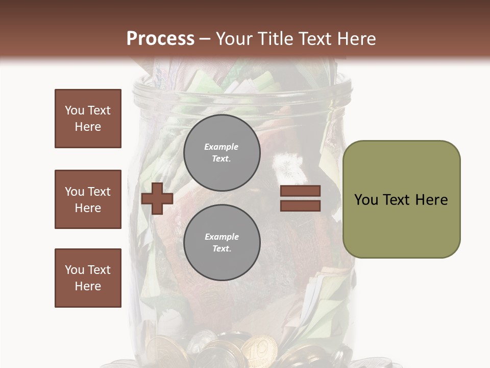 Glass Banknote Hryvnia PowerPoint Template