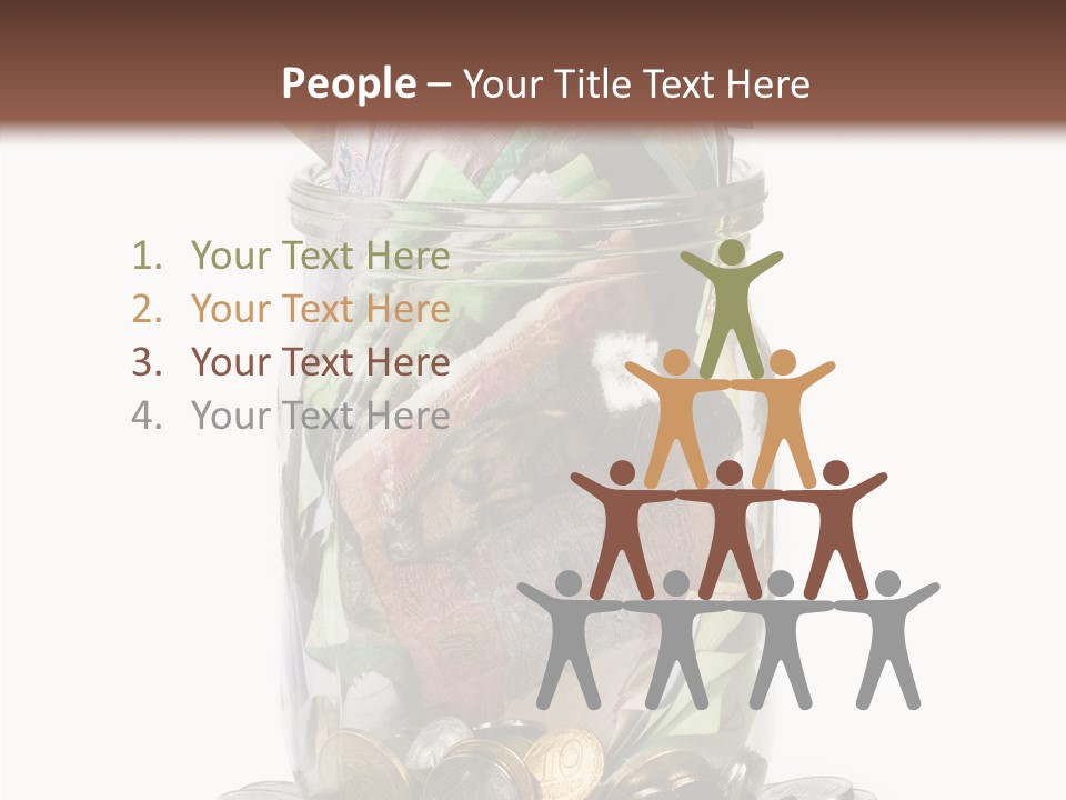 Glass Banknote Hryvnia PowerPoint Template