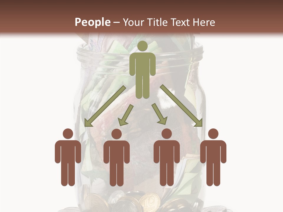 Glass Banknote Hryvnia PowerPoint Template