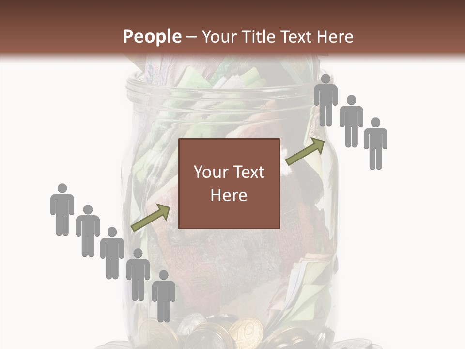 Glass Banknote Hryvnia PowerPoint Template