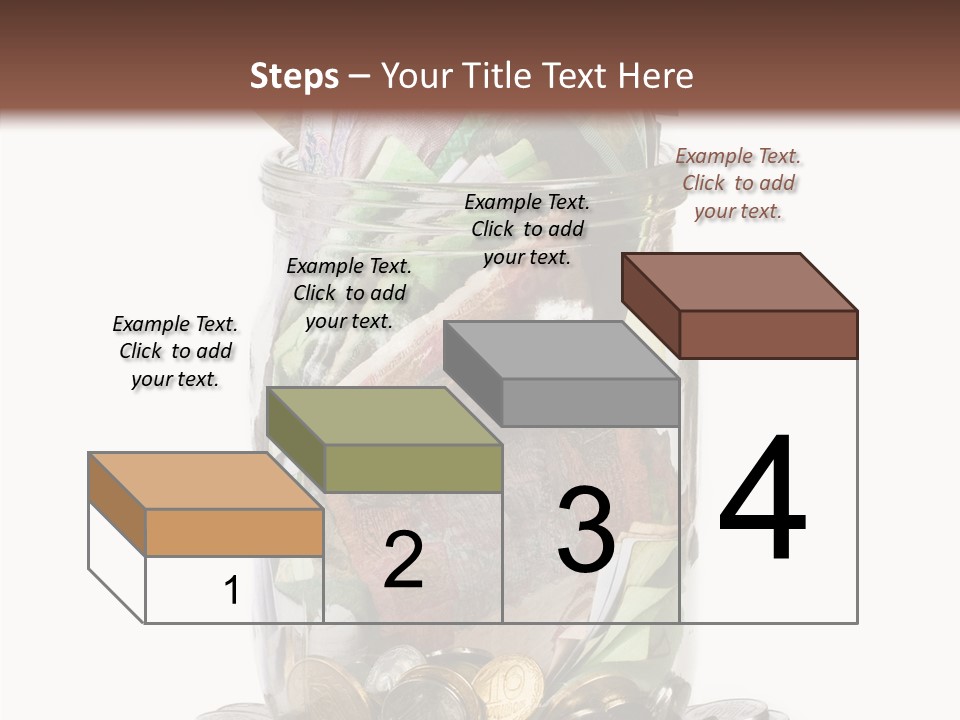 Glass Banknote Hryvnia PowerPoint Template