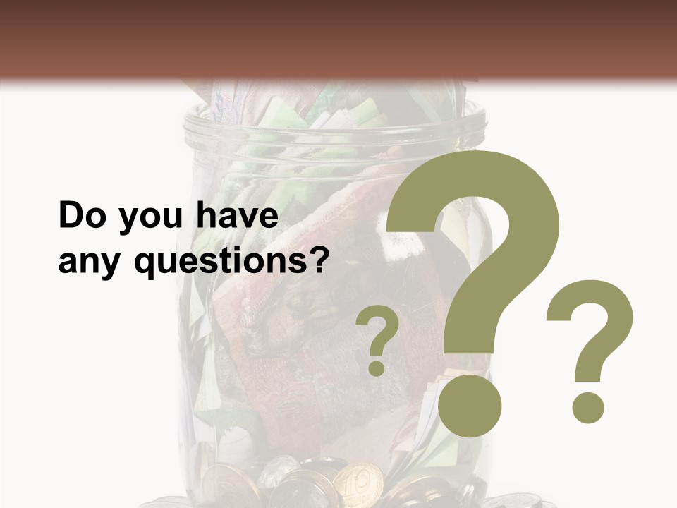 Glass Banknote Hryvnia PowerPoint Template