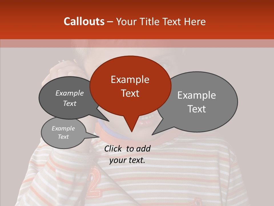 Cute Speak People PowerPoint Template