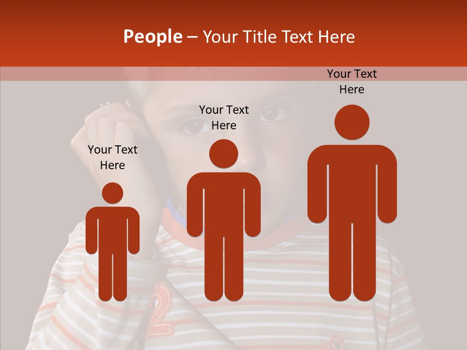 Cute Speak People PowerPoint Template